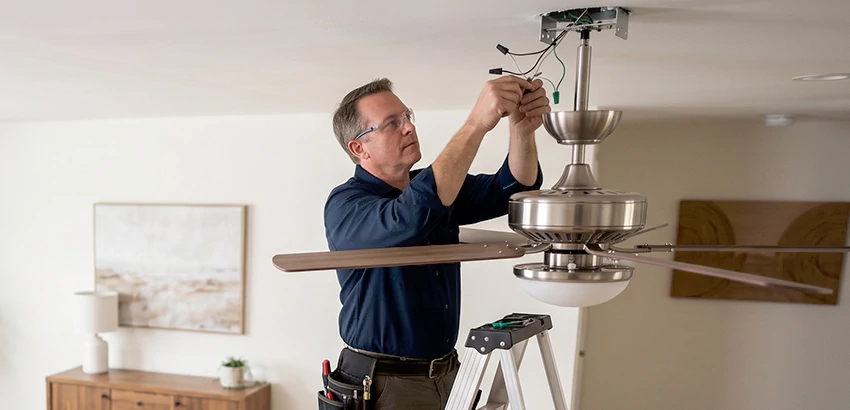 Ceiling Fan Light and Switch Repair in Gardner