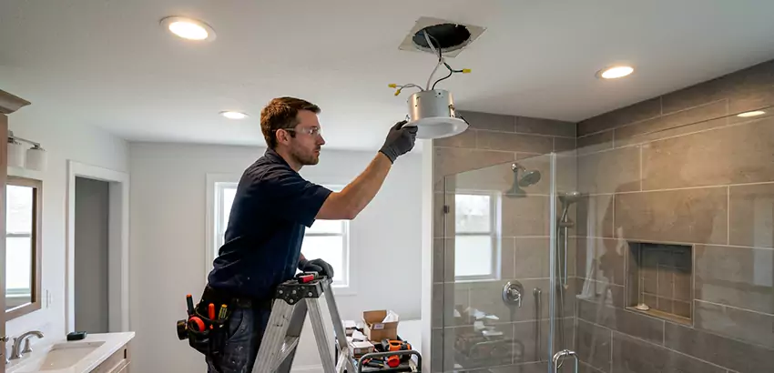 Bathroom and Shower Recessed Lighting Installation in Gardner