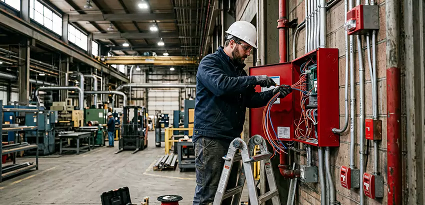 Industrial Fire Alarm Installation in Gardner